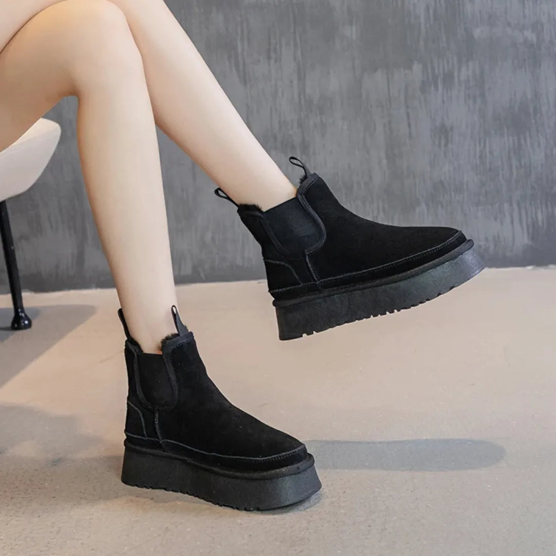 Bottines en Suède pour Femmes | Confort Chaleureux et Chic