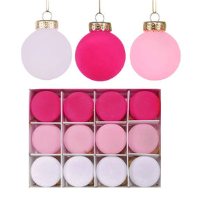 Boules de Noël en Velours - Élégance et Luxe pour Votre Sapin