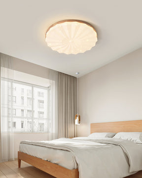 Lampe de Plafond Élégante en Bois - Atmosphère Apaisante et Raffinée