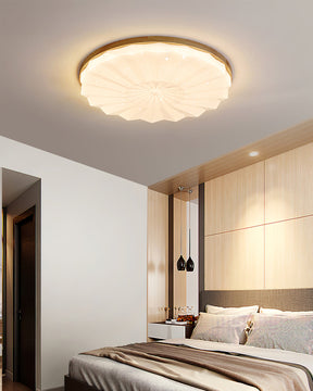 Lampe de Plafond Élégante en Bois - Atmosphère Apaisante et Raffinée