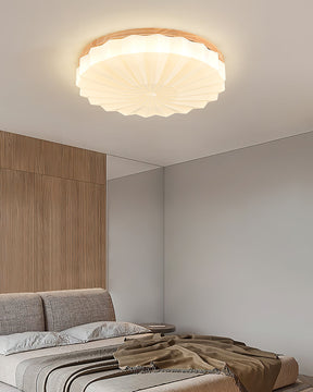Lampe de Plafond Élégante en Bois - Atmosphère Apaisante et Raffinée