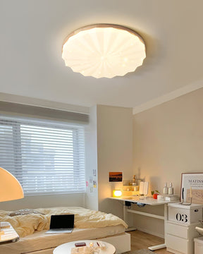 Lampe de Plafond Élégante en Bois - Atmosphère Apaisante et Raffinée