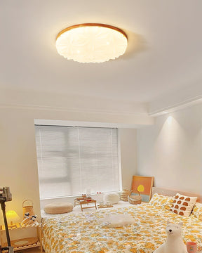 Lampe de Plafond Élégante en Bois - Atmosphère Apaisante et Raffinée
