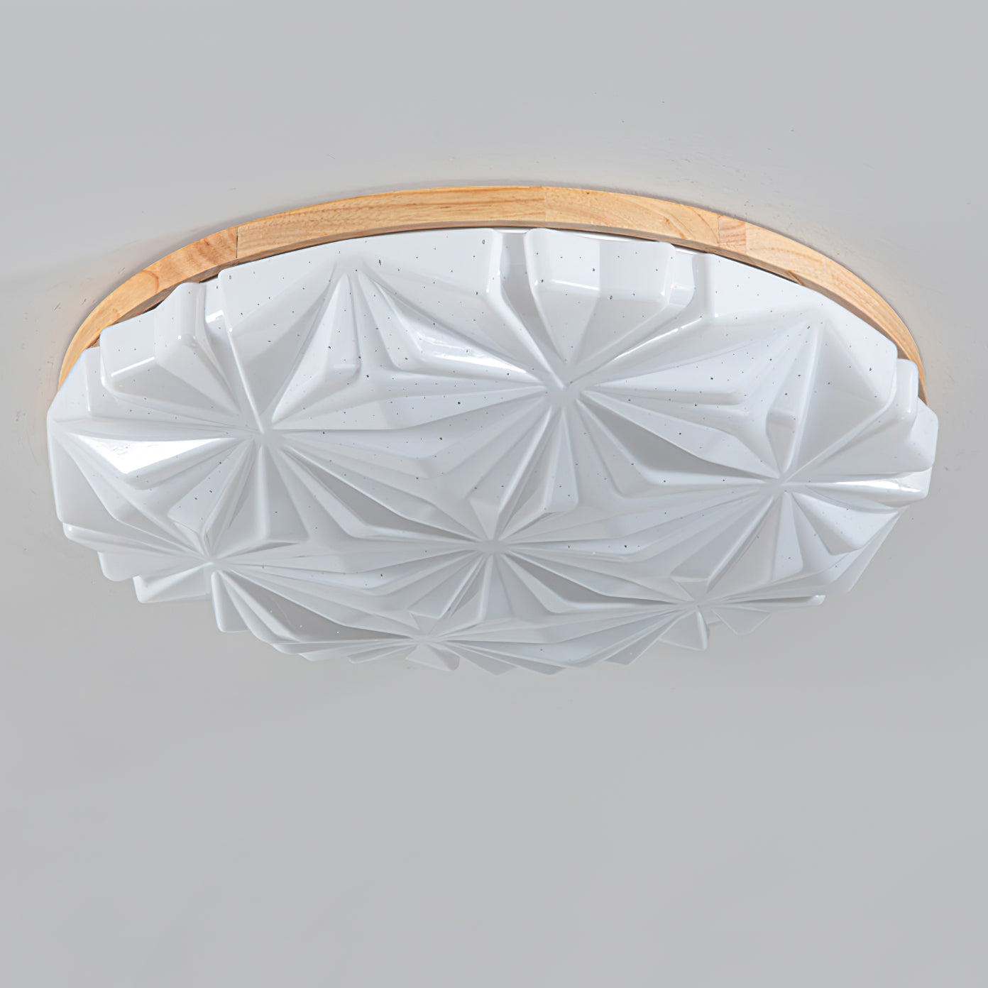 Lampe de Plafond Élégante en Bois - Atmosphère Apaisante et Raffinée