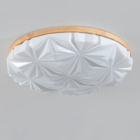 Lampe de Plafond Élégante en Bois - Atmosphère Apaisante et Raffinée