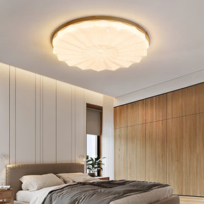 Lampe de Plafond Élégante en Bois - Atmosphère Apaisante et Raffinée