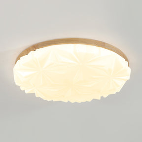 Lampe de Plafond Élégante en Bois - Atmosphère Apaisante et Raffinée