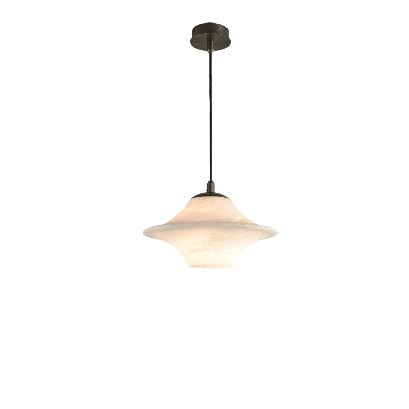 Suspension en Marbre Naturel - Élégance Contemporaine et Atmosphère Chaleureuse