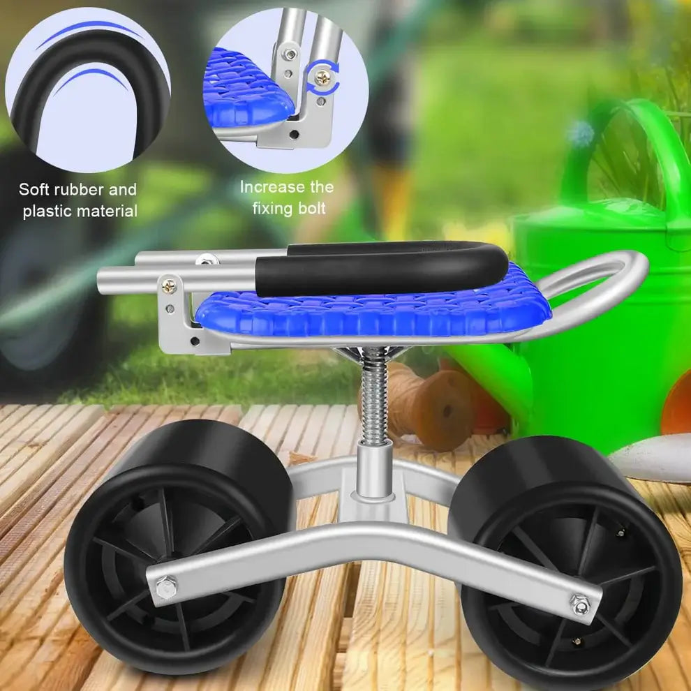 Chaise de Jardin Ergonomique Réglable - Rotation à 360° et Confort Optimal