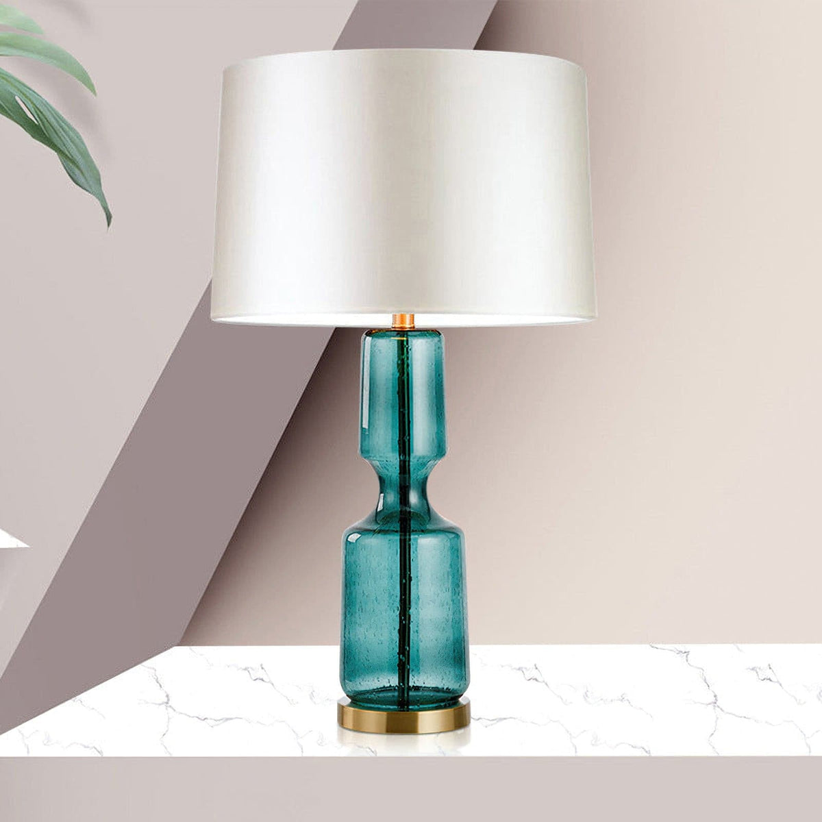 Lampe de Table en Métal et Verre - Design Élégant et Atmosphère Sophistiquée