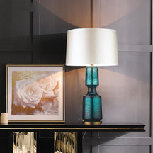 Lampe de Table en Métal et Verre - Design Élégant et Atmosphère Sophistiquée