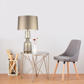 Lampe de Table en Métal et Verre - Design Élégant et Atmosphère Sophistiquée