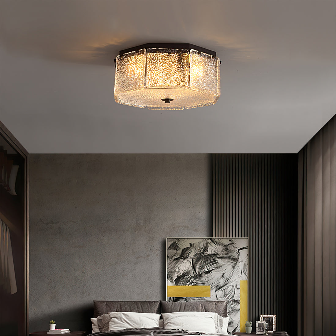 Lampe de Plafond Moderne en Cuivre - Éclairage Raffiné et Durable