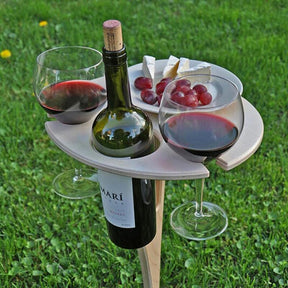 Table à Vin Pliable Compacte - Parfaite pour Pique-niques et Camping