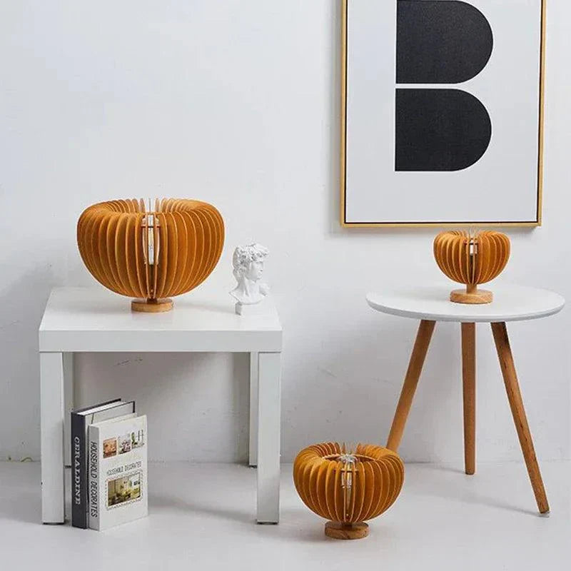 Lampe de Table en Bois Flexible - Design Élégant et Écologique