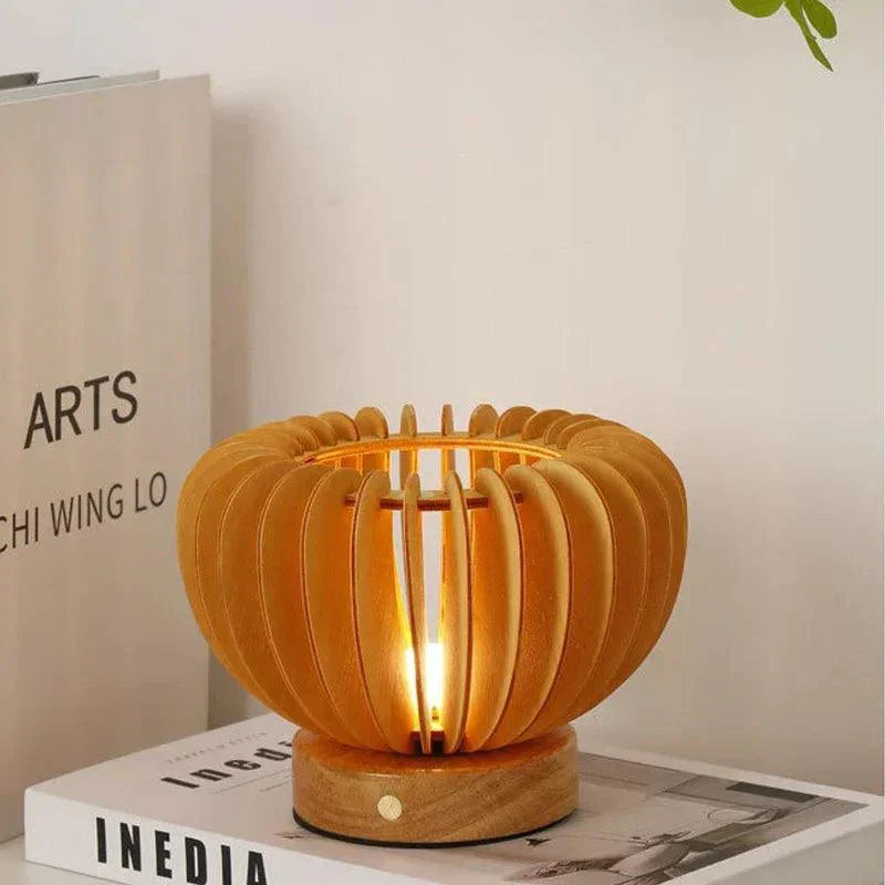 Lampe de Table en Bois Flexible - Design Élégant et Écologique