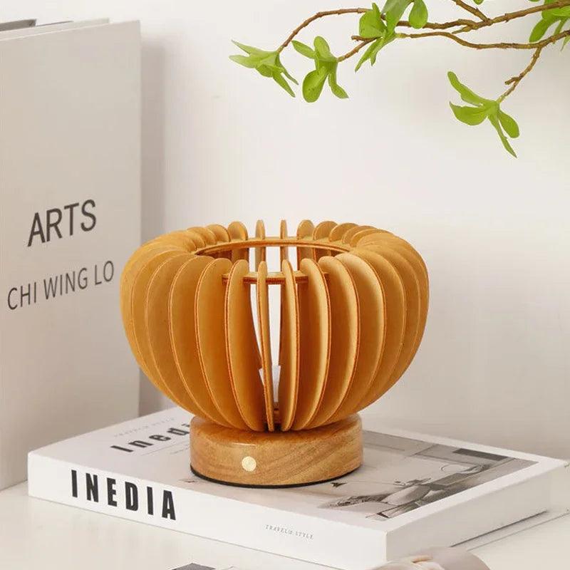 Lampe de Table en Bois Flexible - Design Élégant et Écologique