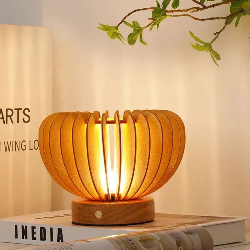 Lampe de Table en Bois Flexible - Design Élégant et Écologique