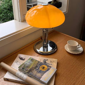 Lampe de Table Bauhaus - Éclairage Ambre et Design Élégant