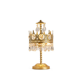 Lampe de Table en Cristal Doré - Élégante et Luxueuse pour Intérieur
