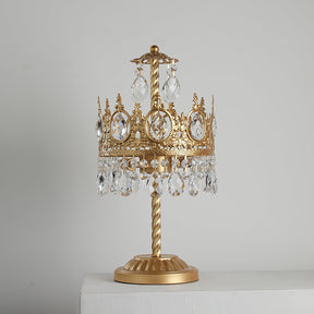 Lampe de Table en Cristal Doré - Élégante et Luxueuse pour Intérieur