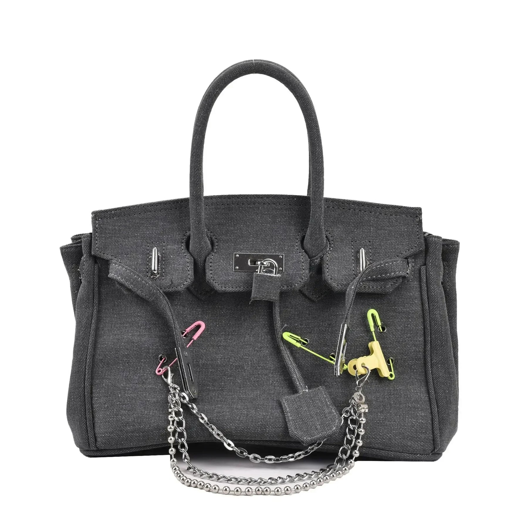 Sac à Bandoulière en Denim Vintage - Style Boho-Chic avec Détails Déchirés