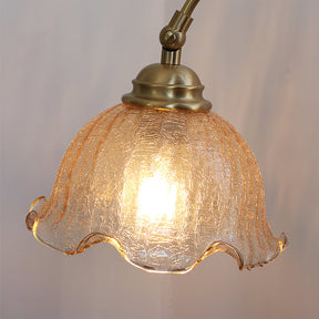Lampe de Table Vintage en Verre Texturé - Douce Lueur et Charme Intemporel