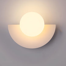 Applique Murale Minimaliste Scandinave - Design Semi-Circulaire et Élégant