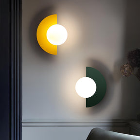Applique Murale Minimaliste Scandinave - Design Semi-Circulaire et Élégant
