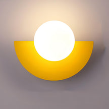Applique Murale Minimaliste Scandinave - Design Semi-Circulaire et Élégant