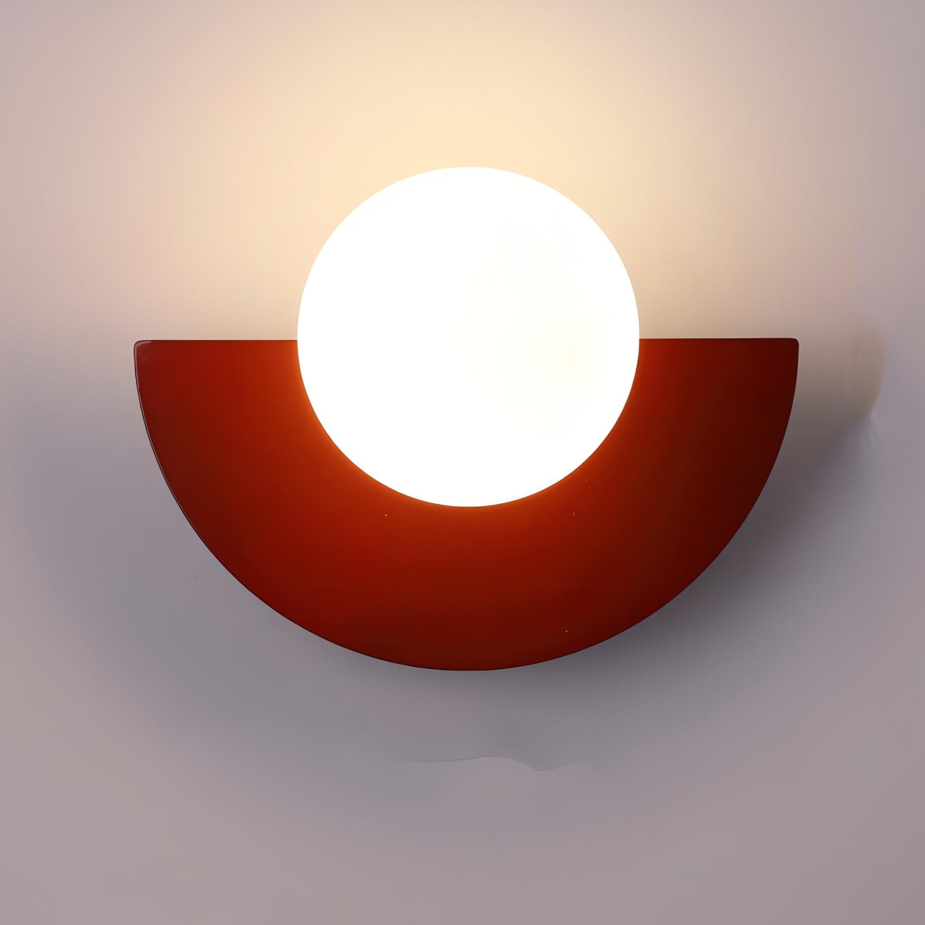 Applique Murale Minimaliste Scandinave - Design Semi-Circulaire et Élégant