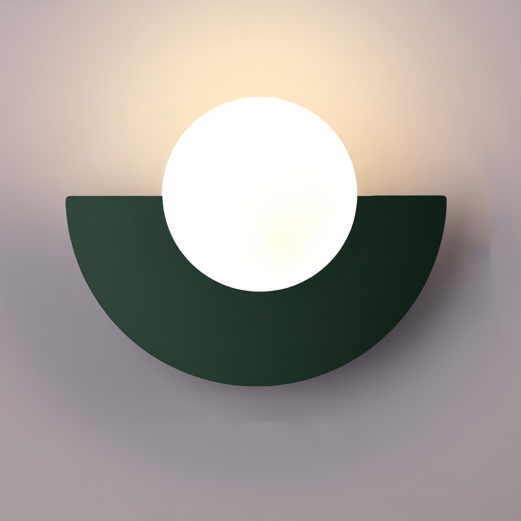 Applique Murale Minimaliste Scandinave - Design Semi-Circulaire et Élégant