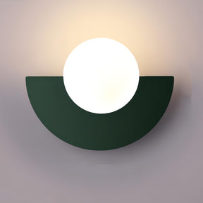 Applique Murale Minimaliste Scandinave - Design Semi-Circulaire et Élégant
