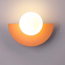 Applique Murale Minimaliste Scandinave - Design Semi-Circulaire et Élégant