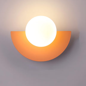 Applique Murale Minimaliste Scandinave - Design Semi-Circulaire et Élégant