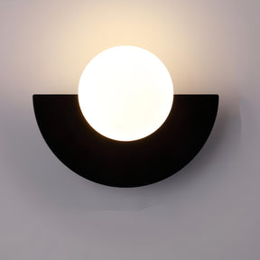 Applique Murale Minimaliste Scandinave - Design Semi-Circulaire et Élégant