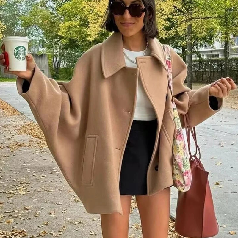 Manteau d'Hiver Oversize pour Femmes - Confort et Élégance en Hiver