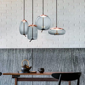 Lampe Suspendue en Or Rose - Élégance et Style Contemporain