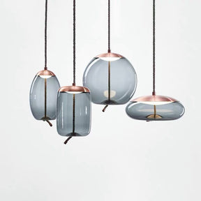 Lampe Suspendue en Or Rose - Élégance et Style Contemporain