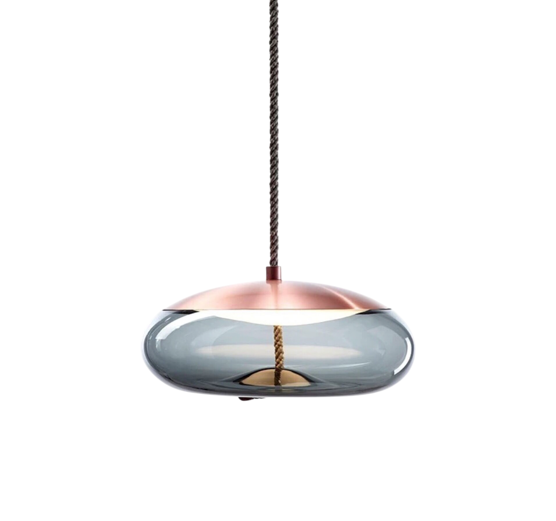 Lampe Suspendue en Or Rose - Élégance et Style Contemporain