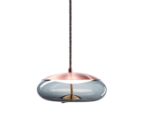 Lampe Suspendue en Or Rose - Élégance et Style Contemporain