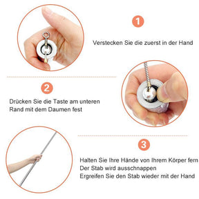 Bâton de Self-Défense Multifonctionnel - Léger et Portable pour Sécurité Personnelle