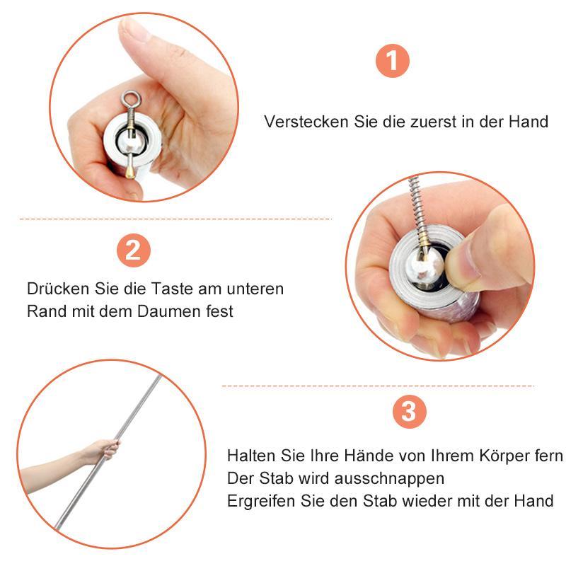 Bâton de Self-Défense Multifonctionnel - Léger et Portable pour Sécurité Personnelle