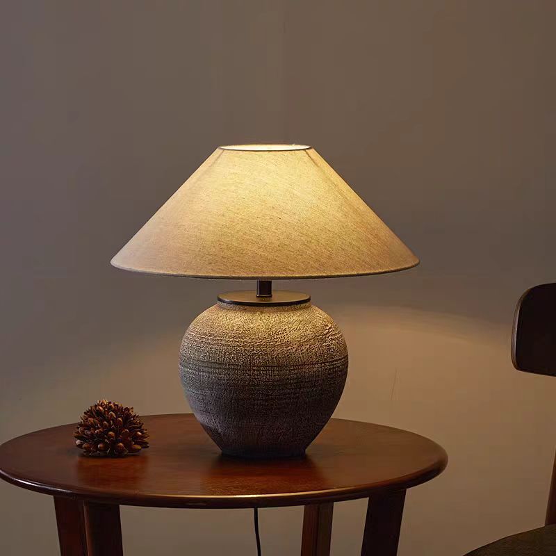 Lampe de Table en Céramique - Élégance Vintage et Ambiance Chaleureuse