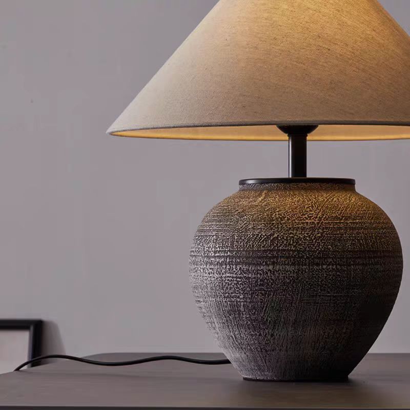 Lampe de Table en Céramique - Élégance Vintage et Ambiance Chaleureuse