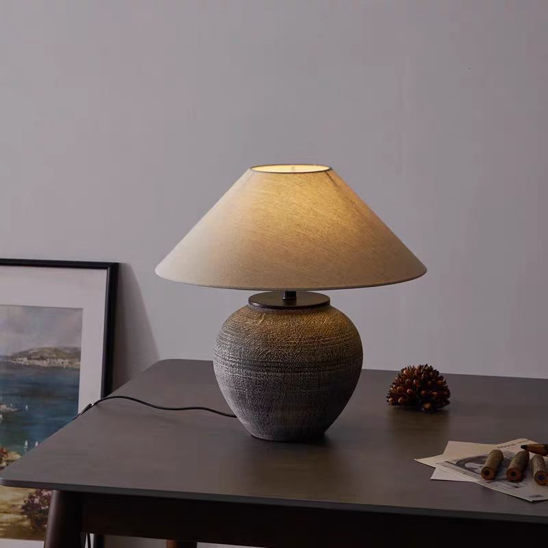 Lampe de Table en Céramique - Élégance Vintage et Ambiance Chaleureuse