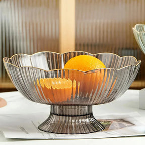 Bol à Fruits Élégant en Plastique - Design Chic et Base Amovible