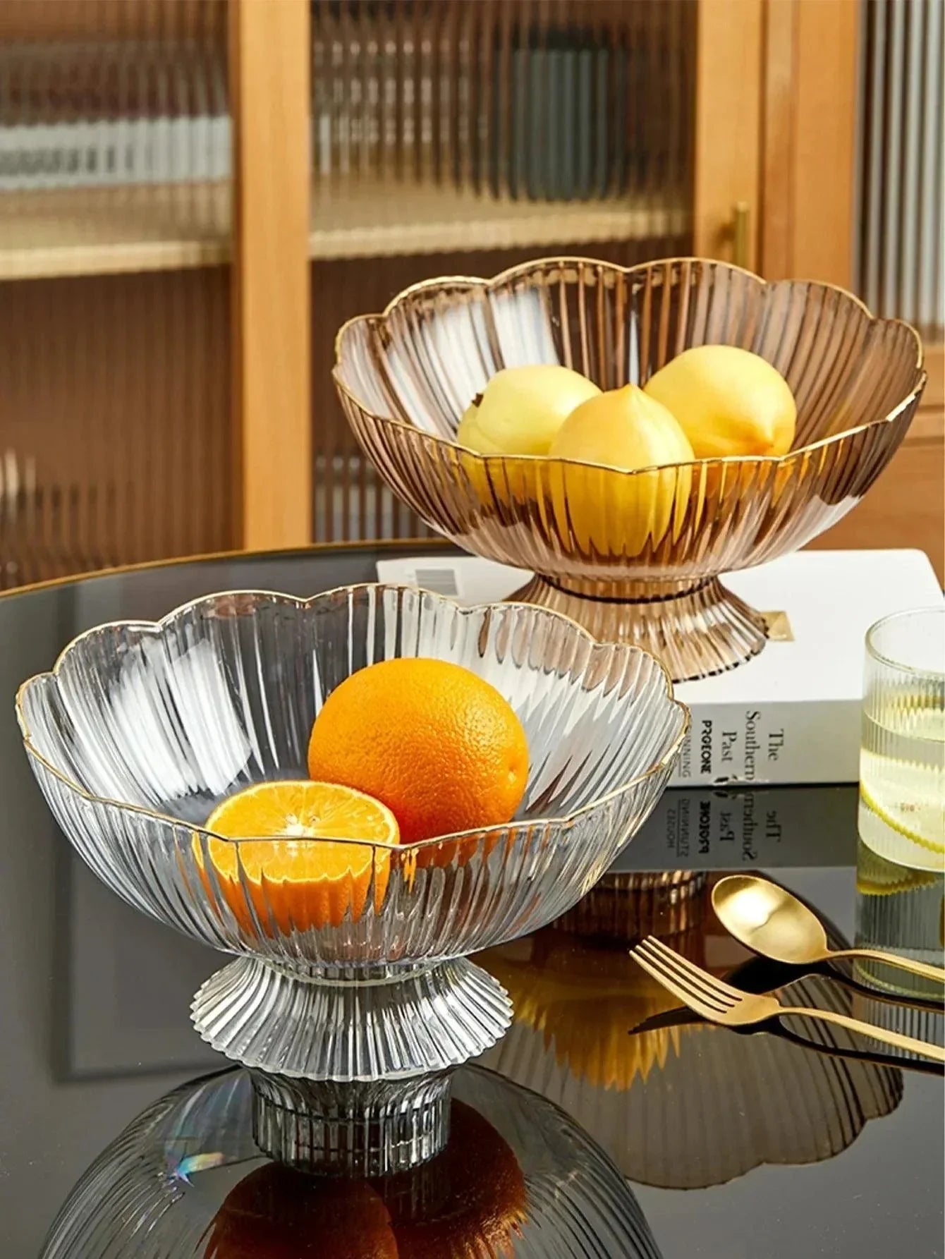 Bol à Fruits Élégant en Plastique - Design Chic et Base Amovible