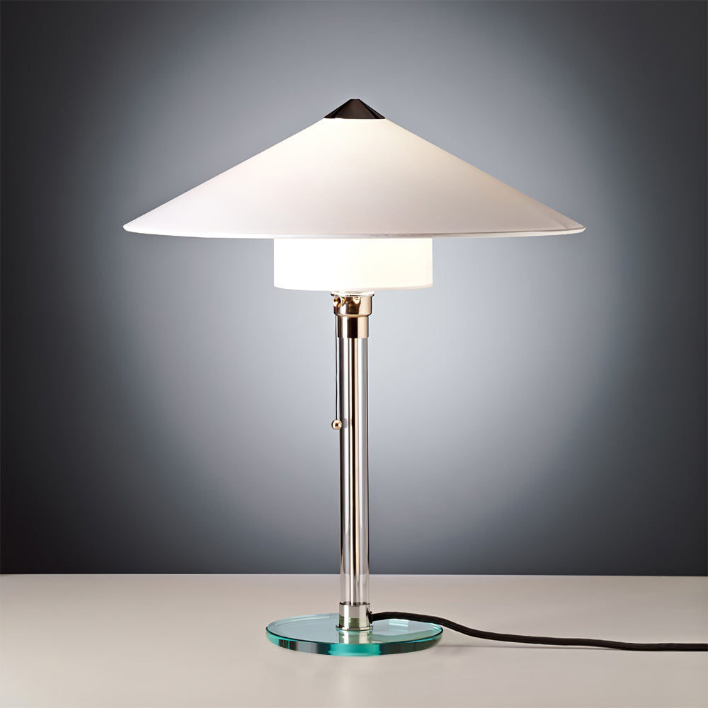 Lampe de Table Minimaliste Bauhaus - Élégance Intemporelle et Éclairage Doux