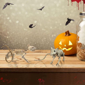 Décoration Murale Gothique Halloween - Squelette Chauve-souris Réutilisable et Durable